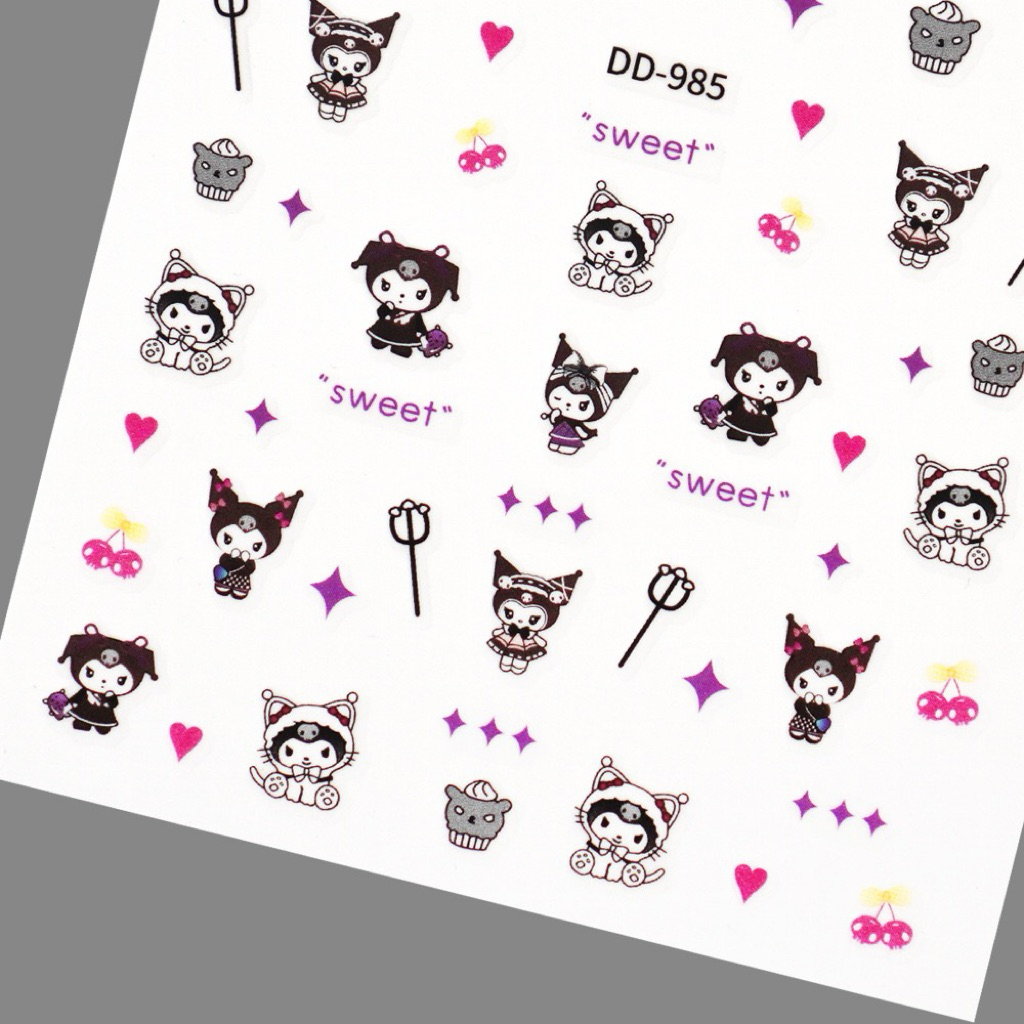 สตก.ลายการ์ตูนน่ารัก 3D ลายคุโรมิ พาวเวอร์พัฟเกิล สุดคิ้วส์ แผ่นละ9บาท - รูปที่ 2