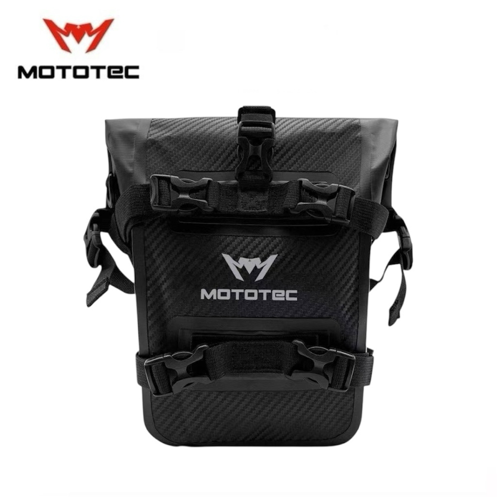 MOTOTEC MT-WB02 Waterproof  กระเป๋าติดเเคชบาร์ ติดข้างมอเตอร์ไซค์ กันน้ำ กันฝน (ลายเคฟล่า)
