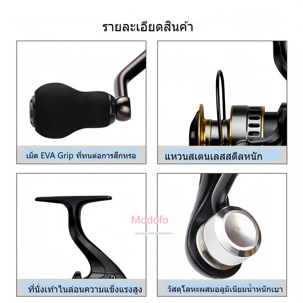 MODOFO คันเบ็ดคาร์บอน UL ชุดตกปลา รอกเบส แรงลากสูง กันสนิม คืนเงินทุกกรณี จัดส่งฟรี คันหน้าดิน คันสปินนิ่ง คันราคาถูก ราคา ถูกที่สุด ดีลบีเคเค แกลเลอรีภาพที่ 8