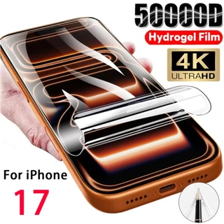 ✅✅1PCS ฟิล์มไฮโดรเจลส For iPhone 17 15 11 14 13 12 16 Pro Max Air XS Max XR 6 7 8 Plus SE เต็มฝาครอบป้องกันหน้าจอสำหรับ