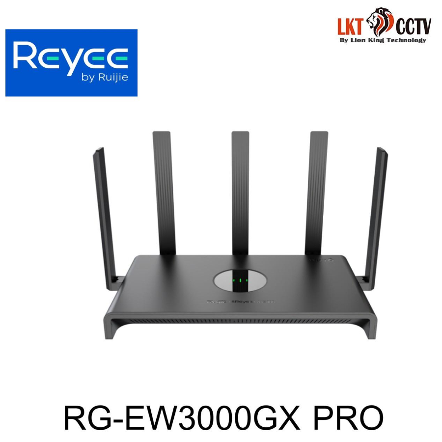 Ruijie Reyee RG-EW3000GX PRO เราเตอร์เกมมิ่งความเร็วระดับกิกะบิตแบบสองย่านความถี่ที่รองรับ Wi-Fi 6