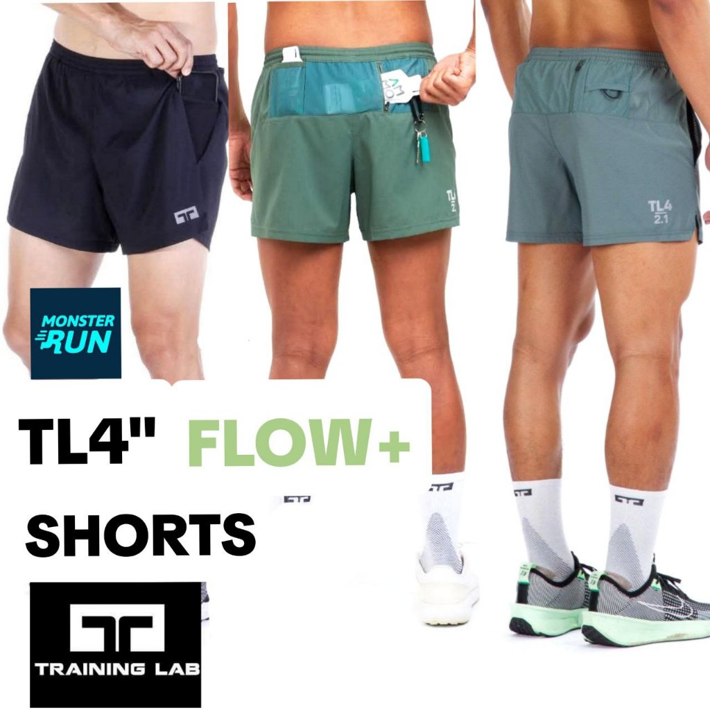 กางเกงวิ่ง Training Lab TL 4" Flow+ Shorts Men ผู้ชาย (23120)