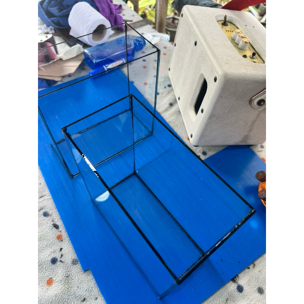 โหลปลากัด ขนาด 4x8x8 กระจก3มิล (สวยตรงปก)