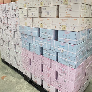 [ยกลัง32แพค / 96ห่อ] ทิชชู่เปียกแบบพกพา ลาย sanrio
