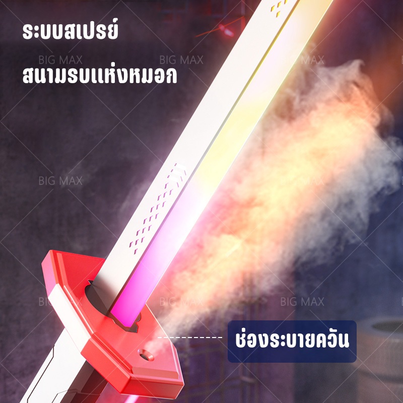 ดาบเลเซอร์45cm มี   นำสเปรย์ของคุณเอง หินเหล็กไฟฟรี  สายชาร์จ 4 สีให้เลือก จัดส่งจากสต็อก ราคา ถูกที่สุด ดีลบีเคเค แกลเลอรีภาพที่ 3