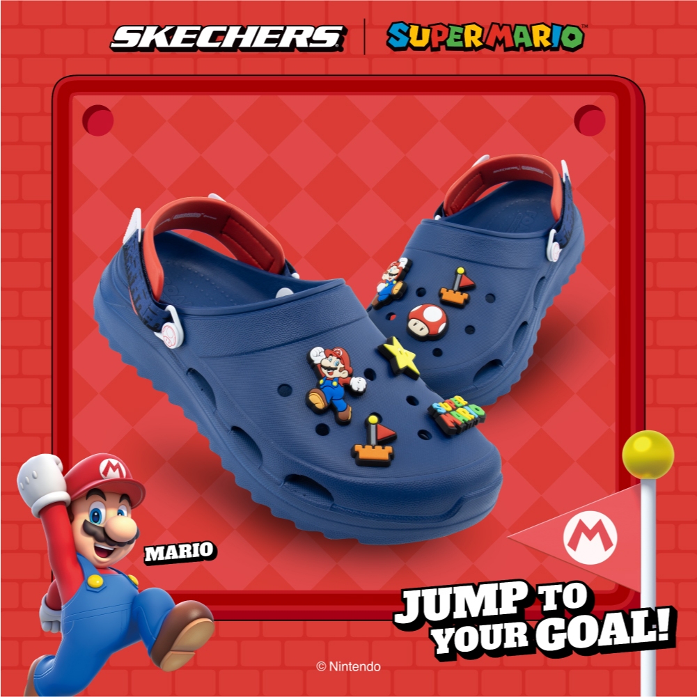 Skechers สเก็ตเชอร์ส รองเท้าผู้ชาย Men Nintendo Foamies Surge Shoes - 802027-NVY