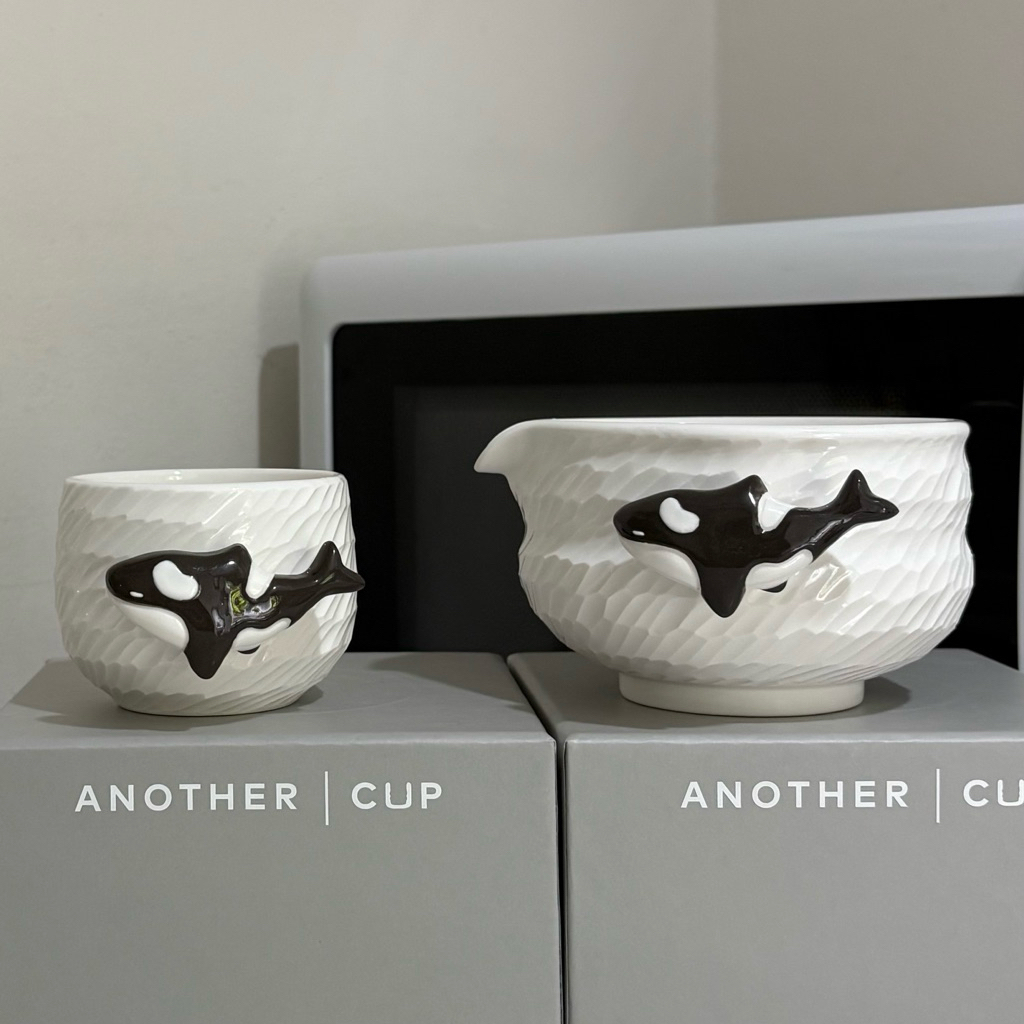 (พร้อมส่ง) To the SEA (Another Cup) - Orca Chawan / Orca แก้ว 200ml / Whale Chawan