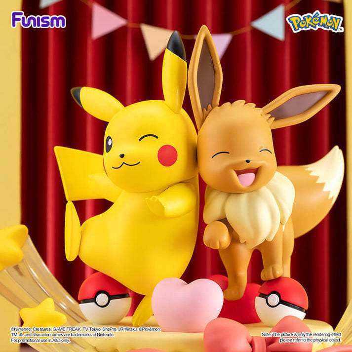 FUNISM PRIME FIGURE EEVEE AND PIKACHU PARTY