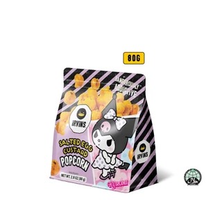 IRVINS | Kuromi ป๊อปคอร์นเคลือบคาราเมล รสไข่เค็ม (Popcorn Salted Egg) ขนาด 80 g