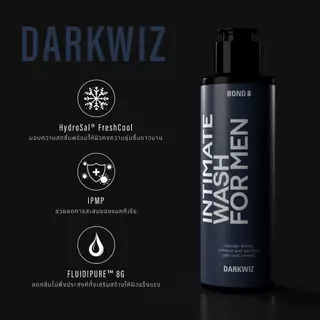 [Packx3] Bond Men's Intimate Wash Dark Wiz 130 ml. (สูตรเย็น) แพ็ค 3 ชิ้น
