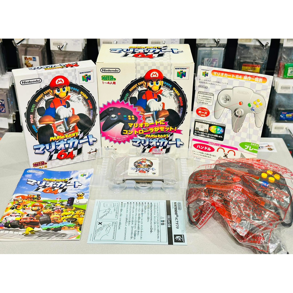 (1) ตลับแท้ Nintendo 64 (japan)(n64)  Mario Kart 64 (w/ Controller)