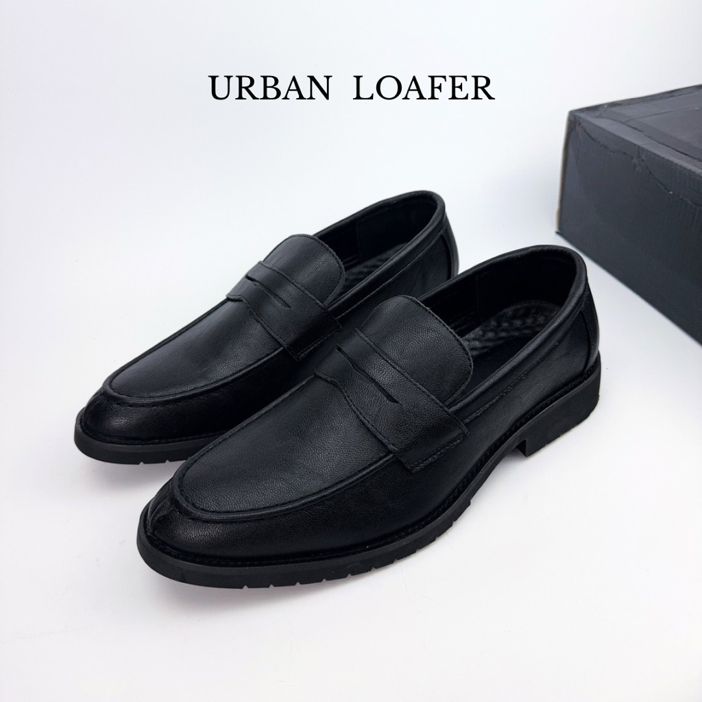 Penny Loafer รองเท้าโลฟเฟอร์หนังผู้ชาย URBAN LOAFER สีดำ