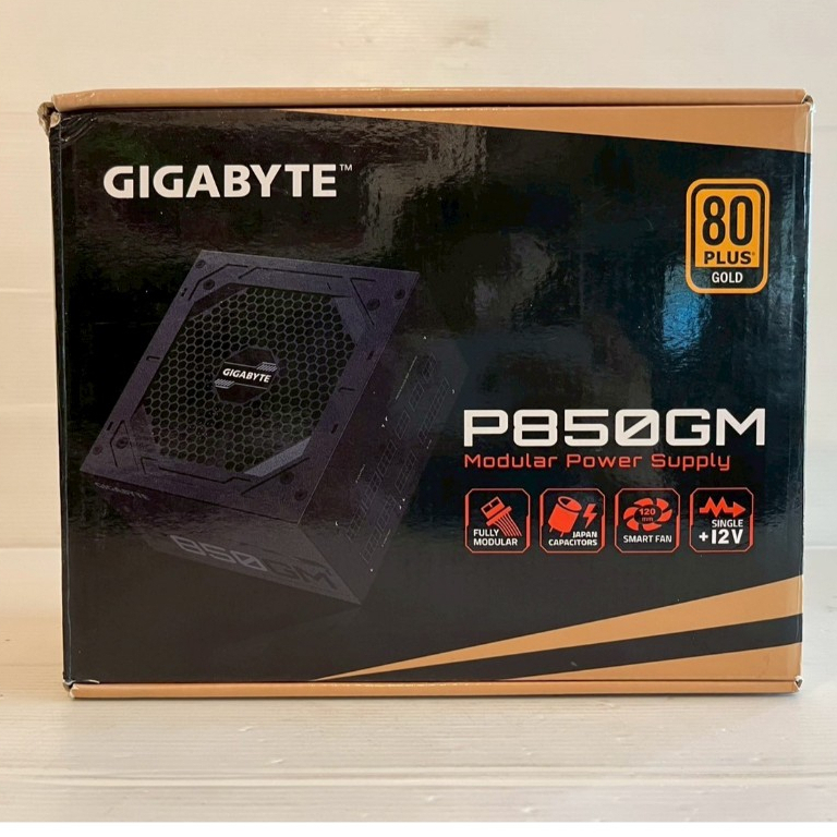 POWER SUPPLY (อุปกรณ์จ่ายไฟ) GIGABYTE P850GM 850W 80 PLUS GOLD (GP-P850GM_1.0) BLACK