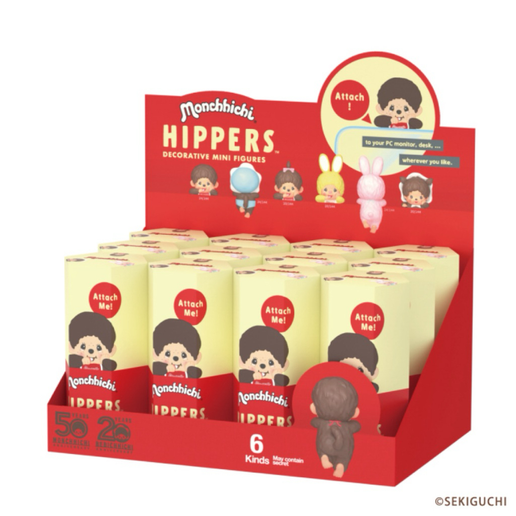 พร้อมส่ง! MONCHHICHI HIPPERS กล่องสุ่มยกบ็อก 12 สุ่ม ที่ติดโทรศัพท์ม่อนชิชิ ของแท้จากญี่ปุ่น 🇯🇵