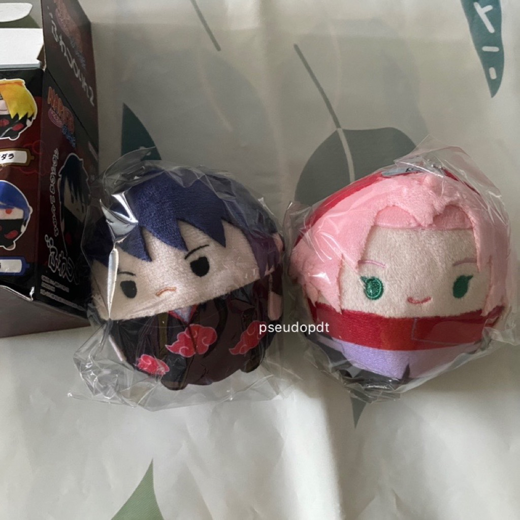 (ส่งของเสาร์อาทิตย์) ตุ๊กตา ฟุวะ ฟูวะ Fuwa Fuwakororin naruto : ซาสึเกะ ซากุระ มือ1 ‼️ซาสึเกะกล่องไม