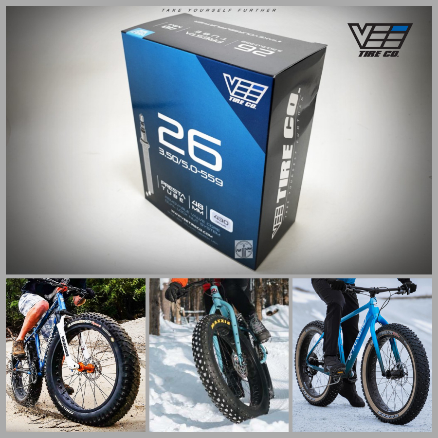 VEE TIRE CO. ยางในจักรยาน fat bike Vee tire ยางในจักรยานล้อโต 26*3.5-4.0 presta tube 48 mm (จุ๊บลมเล็ก)