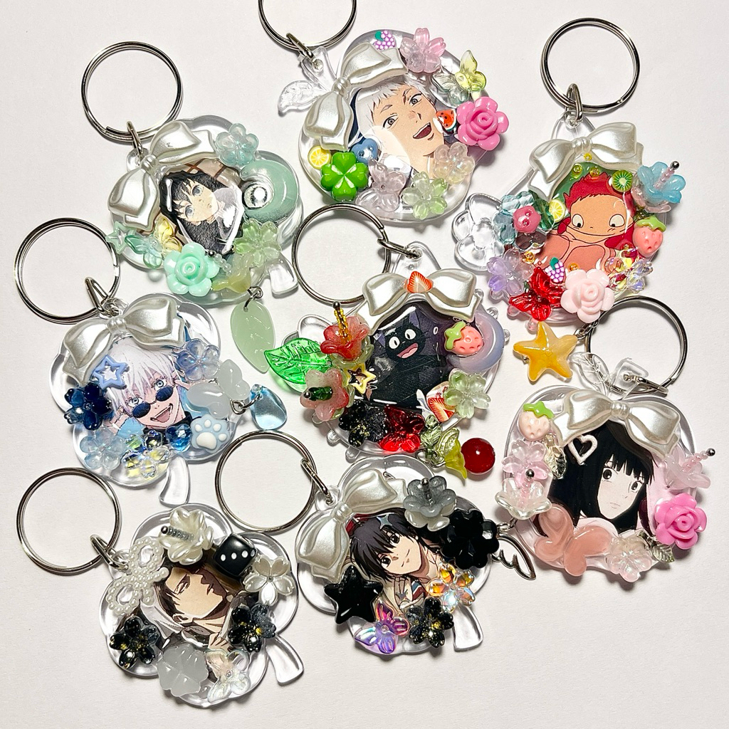 พวงกุญกรอบรูปตกแต่ง ghibli / anime ✨พร้อมส่ง