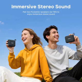 🇹🇭ประกันศูนย์ไทย Tribit Pocket Go ลำโพงบลูทูธ พกพา Bluetooth 6.0 IP68 Stereo Mode รองรับ APP Tribit