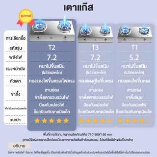 CAMEL เตาแก๊ส 2 หัว เตาแก๊ส เตาแก๊สแรงดันสูง 7.2KW เปลวไฟแรงทรงพลัง รวมพลังป้องกันลมพัด gas stove