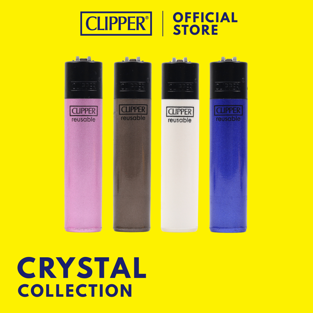 ไฟแช็ค คลิปเปอร์ Clipper Lighters Crystal ไฟแช็คเติมแก๊สได้ ไฟแรงสู้ลม จุดไฟให้แสงสว่างแบบพกพาสะดวก