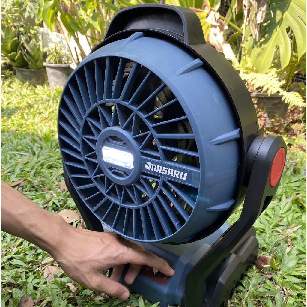 พัดลมไร้สาย MASARU SCFP-900 พัดลม 12นิ้ว ลมแรง ปรับระดับ-แขวนได้ สำหรับเดินป่า ตั้งแคมป์ บ้าน - รูปที่ 6