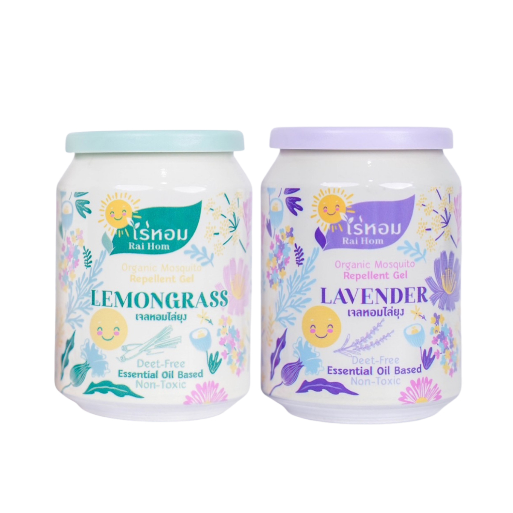 [ 210g ] ไร่หอมเจลหอมสูตรไล่ยุง กลิ่นตะไคร้หอมและกลิ่นลาเวนเดอร์ แถมฟรีไรฝุ่นขนาดทดลอง - รูปที่ 6