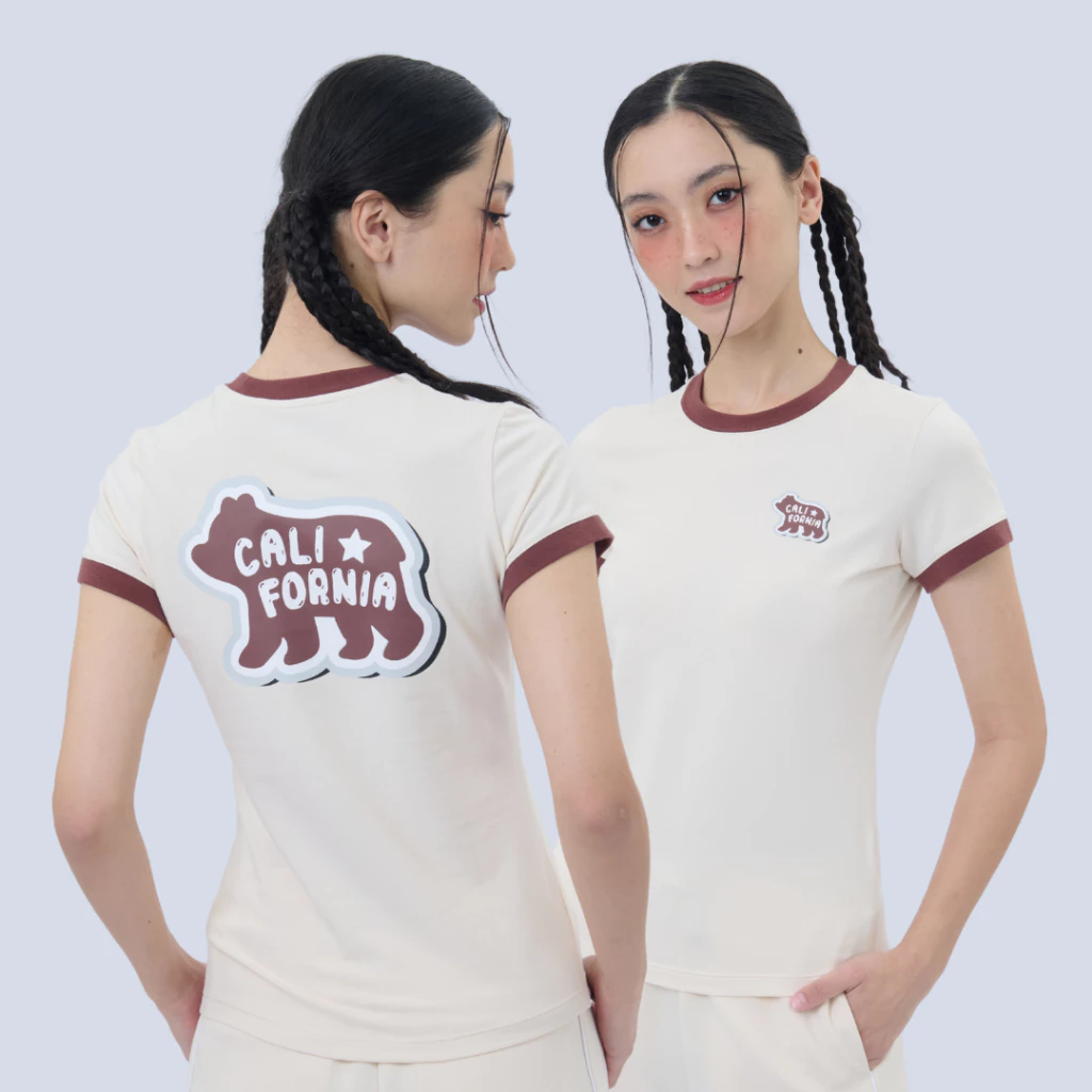 BODY GLOVE Women's SC Essential Soccer Tees เสื้อยืดแขนสั้น ผู้หญิง สีครีม