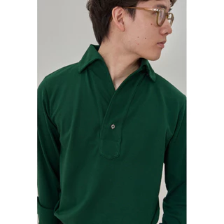 one piece collar long sleeve polo โปโลแขนยาวรุ่นปกวันพีซ