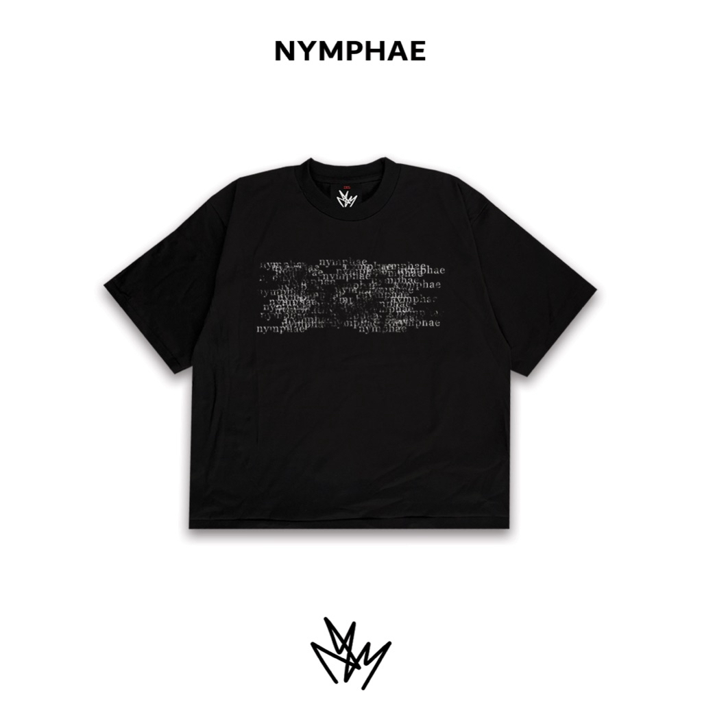 NYMPHAE: Cipher Script [Oversized, Boxy T-shirt]