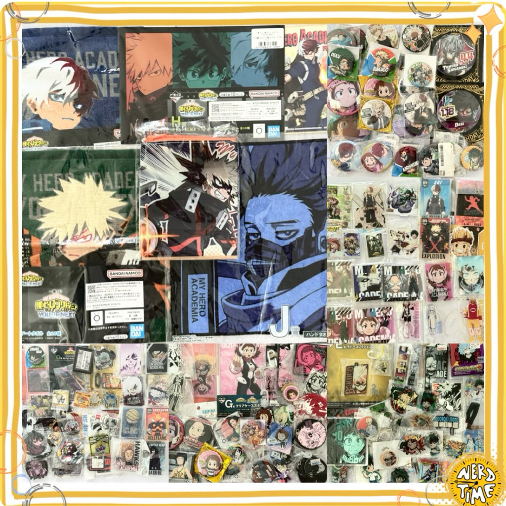 [ใหม่ Jan 26][1/4] มีมากกว่าในภาพ My Hero Academia มายฮีโร่ Bakugo Deku Shoto บาคุโก เดกุ โชโตะ อุราวิตี้  mha