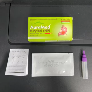 Auramed ออร่าเมด ชุดตรวจแบคทีเรียในกระเพาะอาหารH.Pylori (HP)แบบรวดเร็วคัดกรองมะเร็งลำไส้ลำไส้อักเสบ