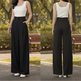 PR045 | กางเกงขากระบอกใหญ่ (จีบทวิส)🤎🤍✨“S-2XL Parinrat Store
