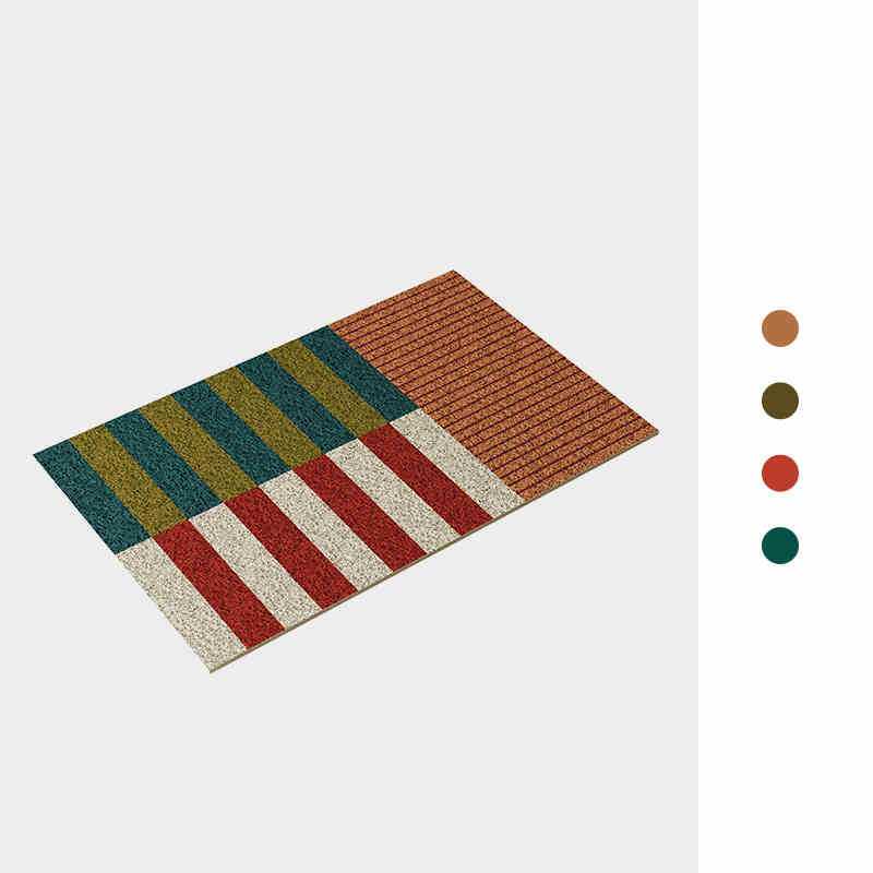 New! พรมเช็ดเท้า Doormat  พรมใยดักฝุ่น PVC คุณภาพสูง, กันลื่น ทนทาน  MATT AGA4 พรม