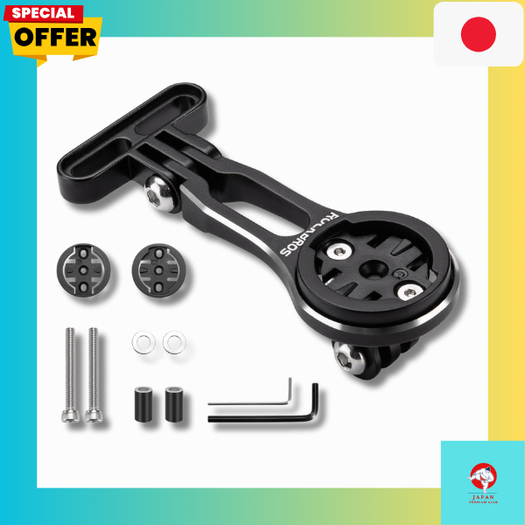 ROCKBROS Universal Cycle Computer Mount – Aluminum, Rustproof, for Garmin/Bryton + Action Cam/Light