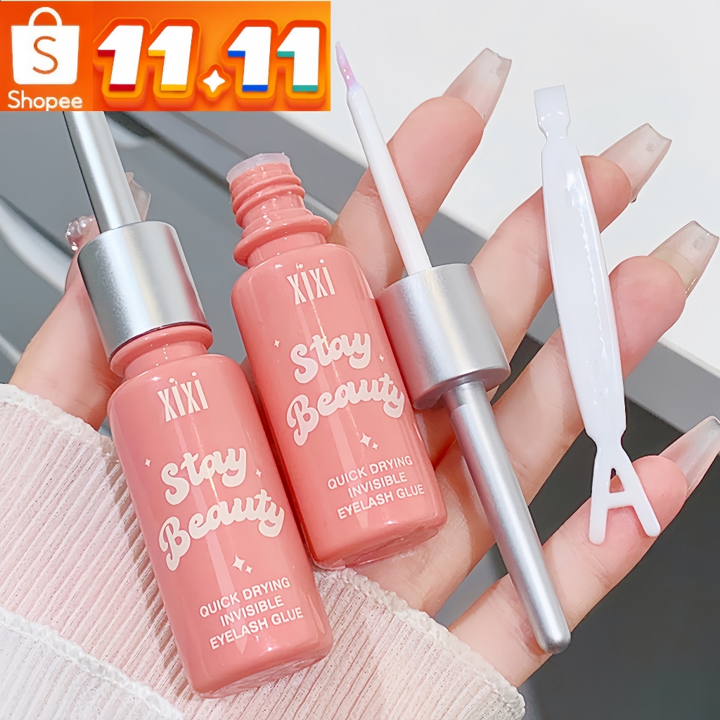 กาวติดขนตาปลอม Xixi แห้งเร็ว ติดทนนาน อ่อนโยน ไม่ระคายเคือง กาวติดขนตาปลอมธรรมชาติ กาวต่อขนตา