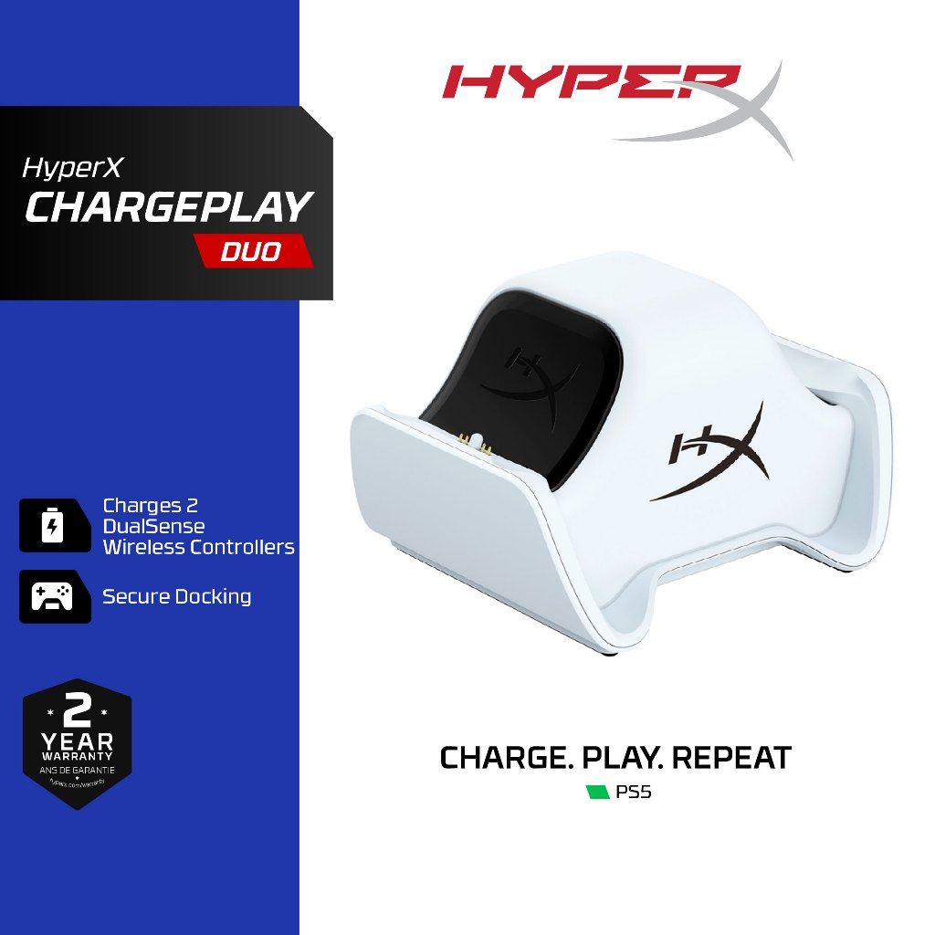 HyperX ChargePlay Duo Charging Station for Playstation 5 DualSense Wireless Controller แท่นชาร์จจอย 