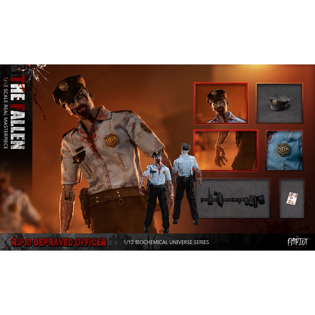 The Patriot studio 1/12 : R.P.D Officer [Reissue 2rd] - PATF010 : Fallen