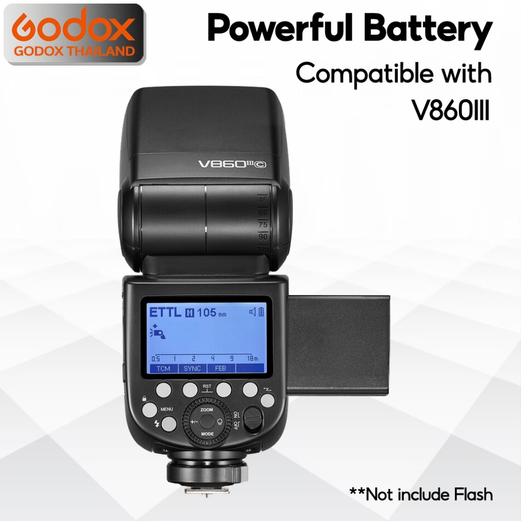 Godox Battery VB30 - USB แบตเตอรี่ สำหรับ Flash AD100Pro, V1, V1Pro, V100, V860III, MF-R76, MF-T76, etc - Godox Thailand รูปที่ 5
