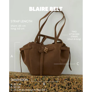 PATH T CHA - (🚩พรีแค่สีclay/wood) กระเป๋าสะพาย BLAIRE BELT COLLECTION (ใส่ iPad ได้)