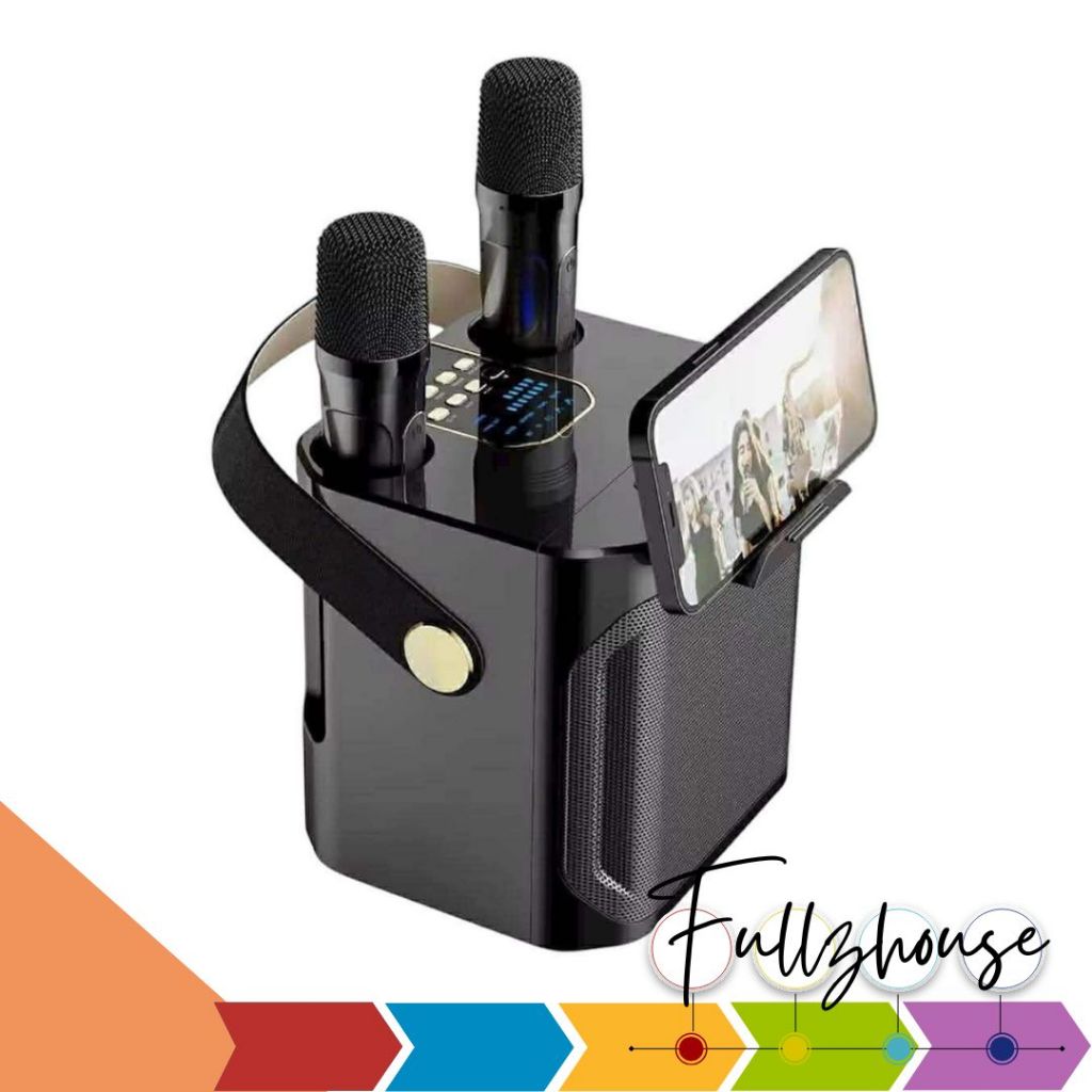 จัดส่งด่วน 🔥แถมไมโครโฟน 1 คู่🔥 ลำโพงบลูทูธแบบพกพาพร้อมไมค์ลอย Koleer S882 รองรับ USB/TF/AUX ลำโพงคาร