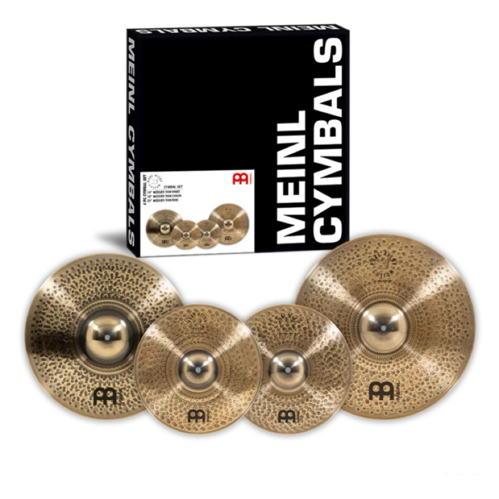 MEINL Cymbals Pure Alloy Custom Cymbal Set (PAC141820)