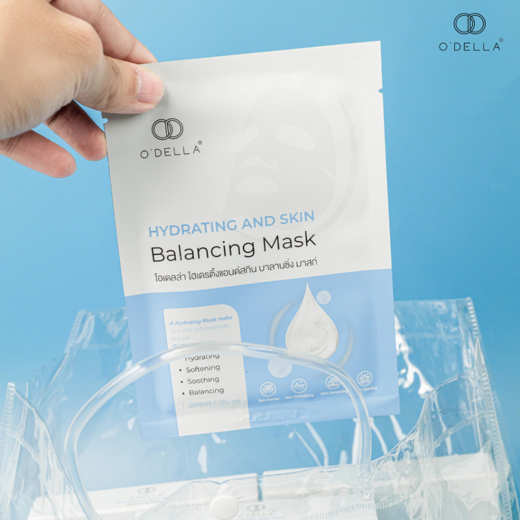 O'DELLA Hydrating And SKIN Balancing Mask (5แผ่น x 35 ml.) มาส์กหน้าผิวฉ่ำ โกลว ผิวชุ่มชื้นยาวนาน รูปที่ 5
