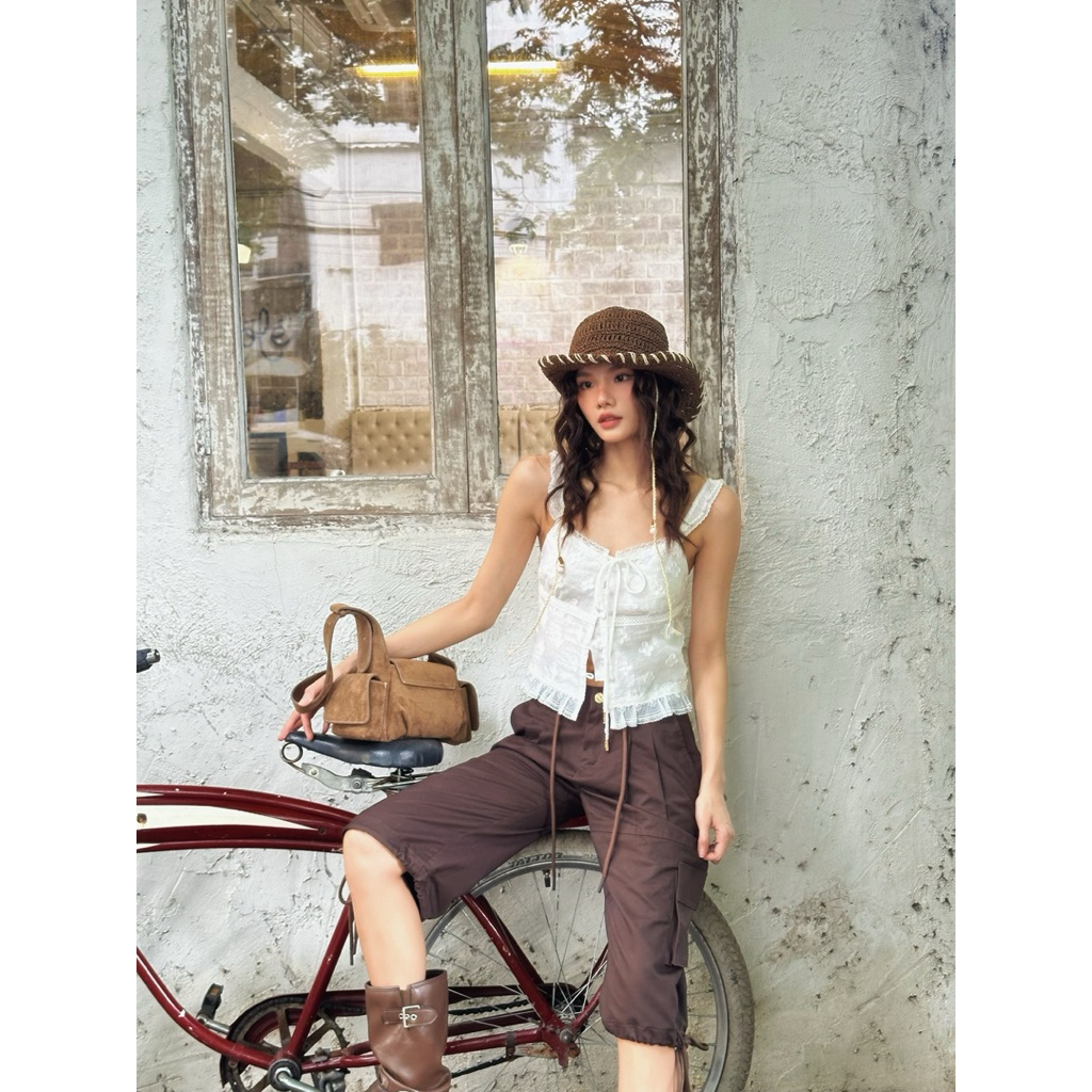 SOFIA LACE WHITE TOP เสื้อลูกไม้สายเดี่ยว ราคา ถูกที่สุด ดีลบีเคเค แกลเลอรีภาพที่ 8