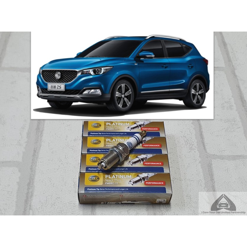 หัวเทียน แพลทตินัม MG ZS ( 2017 - 2024 ) รุ่น 1.5  จำนวน 4 หัว ระยะการใช้งาน 60,000 กม : Hella PM8RC