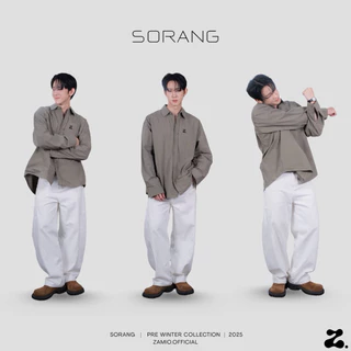 ZAMIO SORANG shirt เสื้อเชิ้ตแขนยาวทรง oversize ผ้าไม่เรียบ