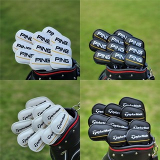 ปลอกหุ้มหัวไม้กอล์ฟ PG/TM สีขาว/สีดำ แบบ 10 ชิ้น 4/5/6/7/8/9…