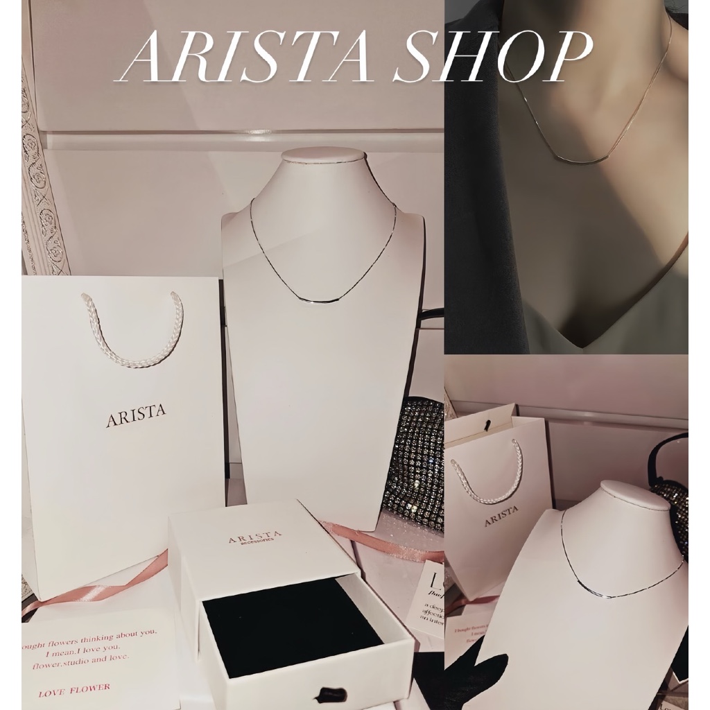 เงินแท้ 925 ❌พร้อมส่ง ส่งไว❌เซทสร้อยคอ ARISTA Necklaces รุ่น Basic Classyy