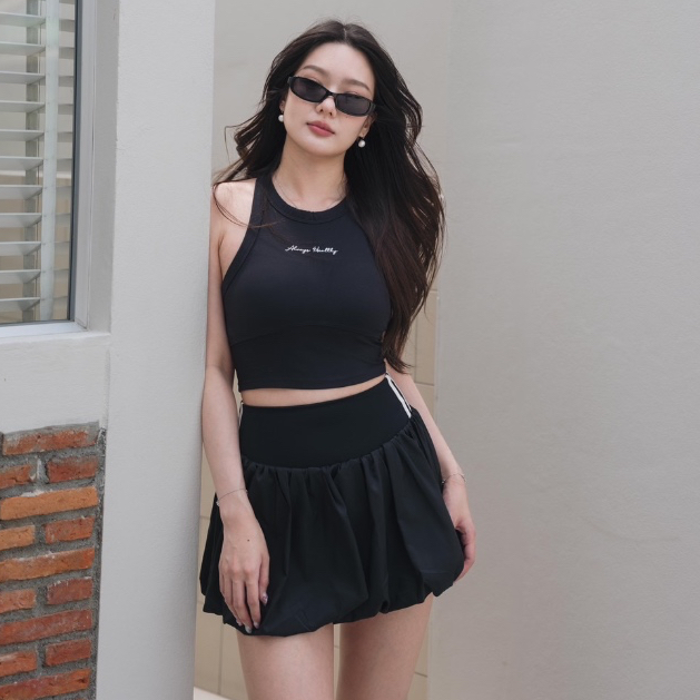 B004 AlwaysHealthy Bra Top🖤เสื้อกล้าม สปอร์ตบรา High support เป็นทรงตัวยาว