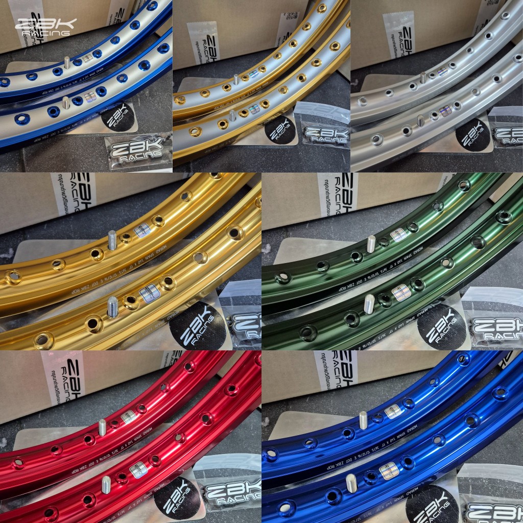 ล้อ ZBK ทรงหลังเต่ามีขนาด 1.2กับ1.4 ขอบ17/17 <<MORAD SPAN>> แถมฟรีพวงกุญแจZBK