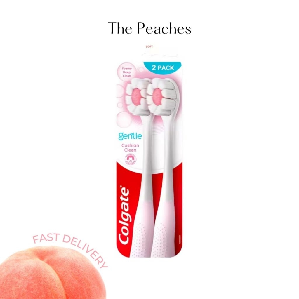 รุ่นนี้ ไว้ใจได้ แพ็คคู่ 2 ด้าม Colgate Cushion Clean Toothbrush แปรงสีฟัน คอลเกต คุชชั่นคลีน (คละสี) ราคาถูก